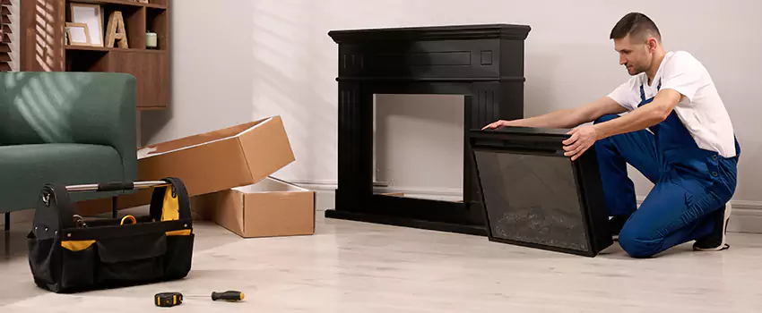 Old Rusted Metal Fireplace Repair And Replacement in Southlake, TX